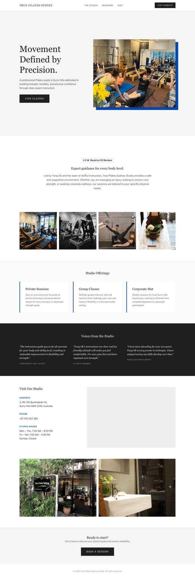 fitness studio result with photo intelligence